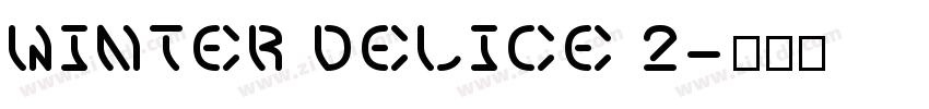 Winter Delice 2字体转换